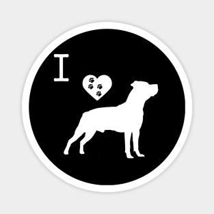 I love American Staffordshire Terrier Magnet